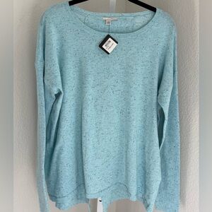 Nordstrom Halogen Blue Heather Lightweight Tunic Sweater Women’s Large. NWT